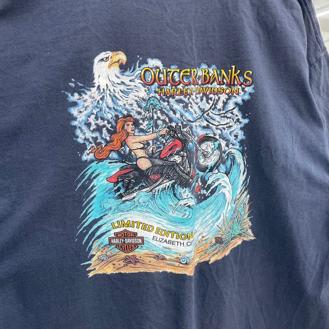 할리데이비슨 00s 트라이벌 하드 페이딩 빈티지 반팔 티셔츠 상품이미지8