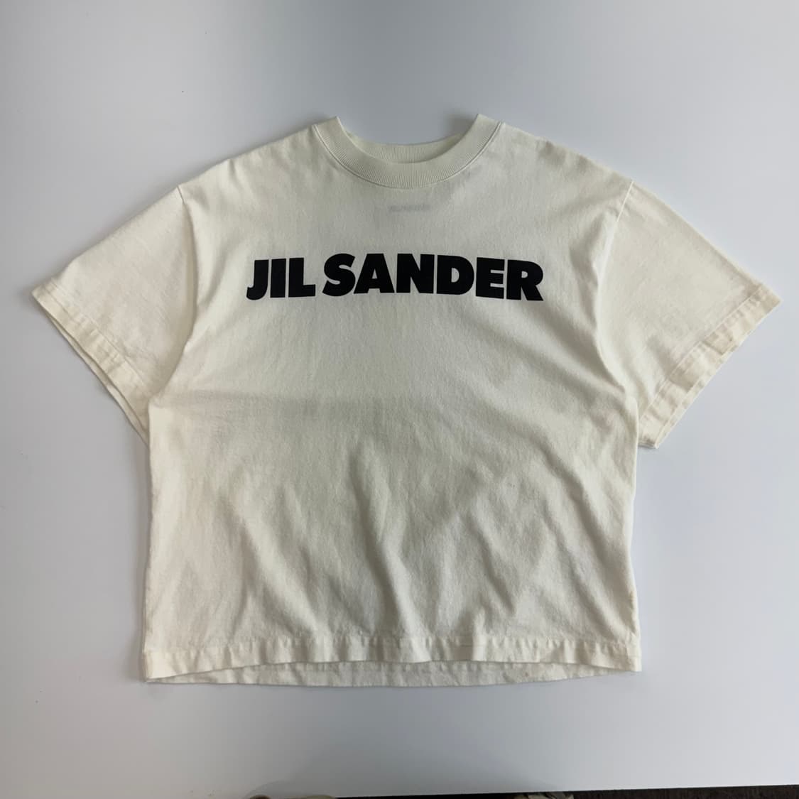 Jil Sander 질샌더 스펠아웃 로고 화이트 반팔 상품이미지3