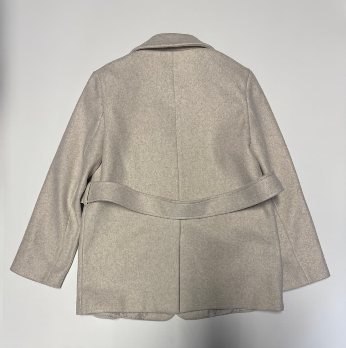 여성 미쏘 mixxo 벨티드 하프 코트 자켓 S 아이보리 상품이미지2