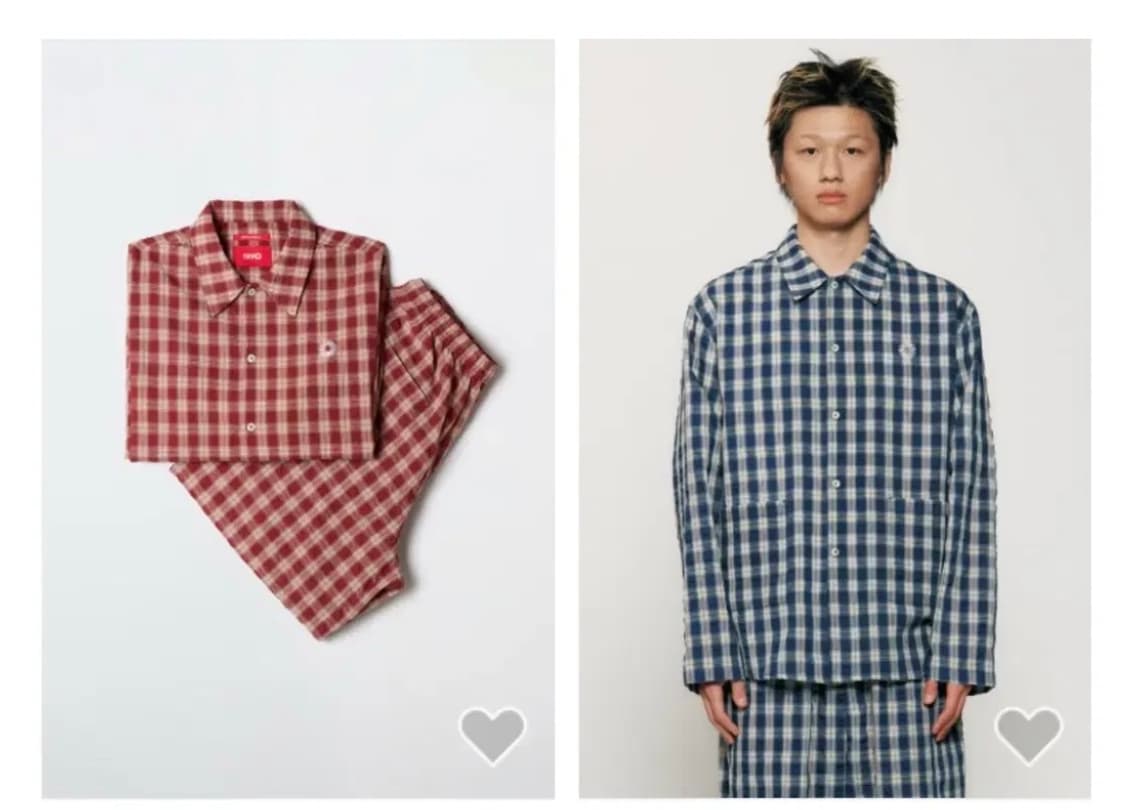 [새상품] 999휴머니티 파자마 네이비, 레드 L 상품이미지1