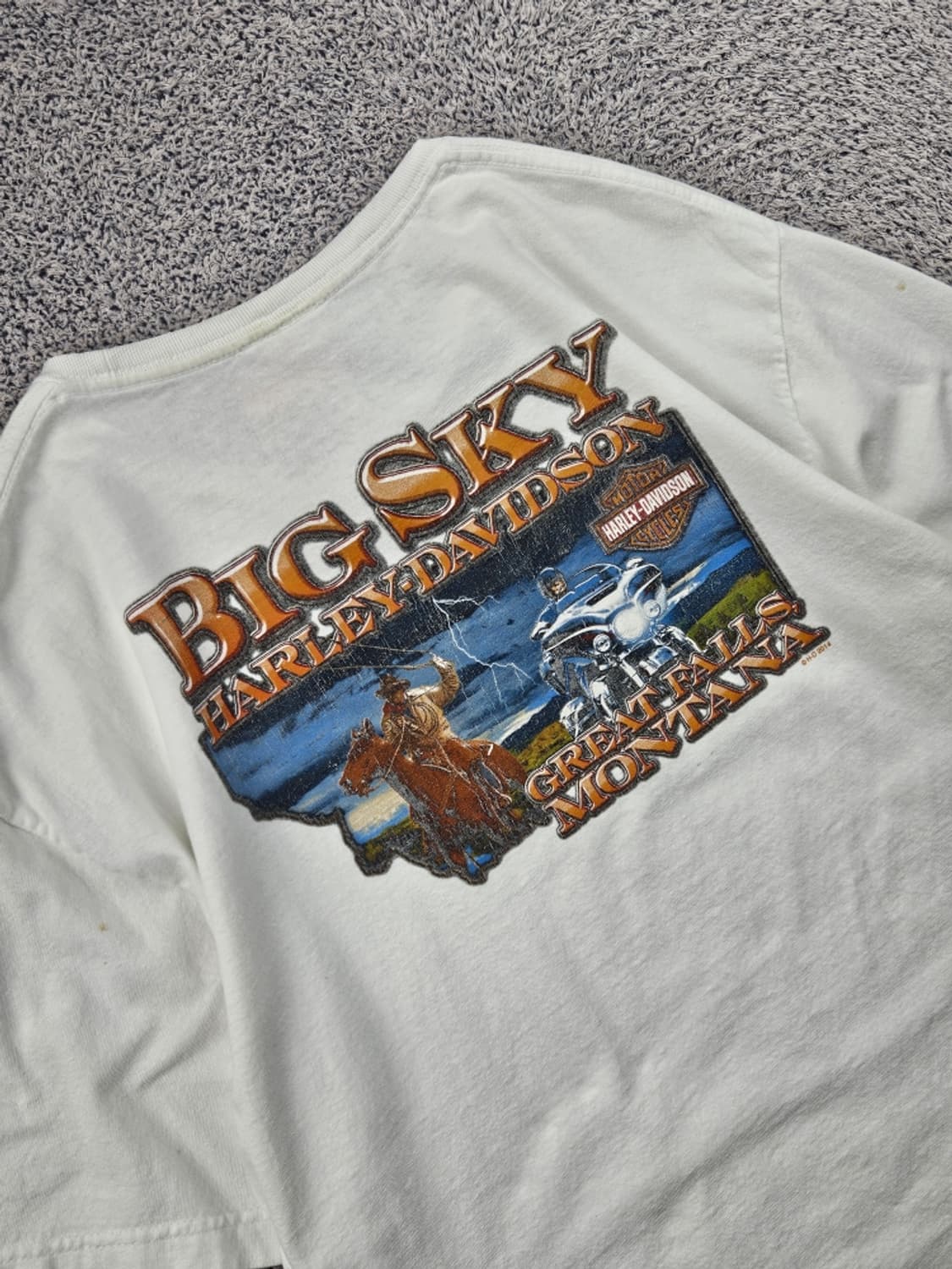 할리데이비슨 빈티지 반팔 티셔츠 ( M추정 ) / 11791 상품이미지10