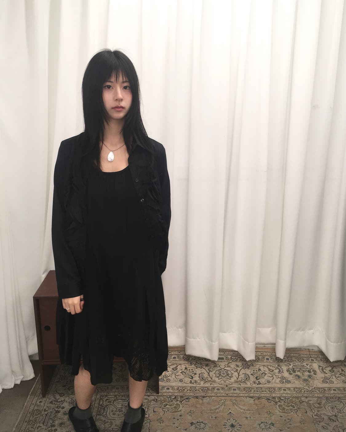 블랙 나시 원피스 상품이미지2