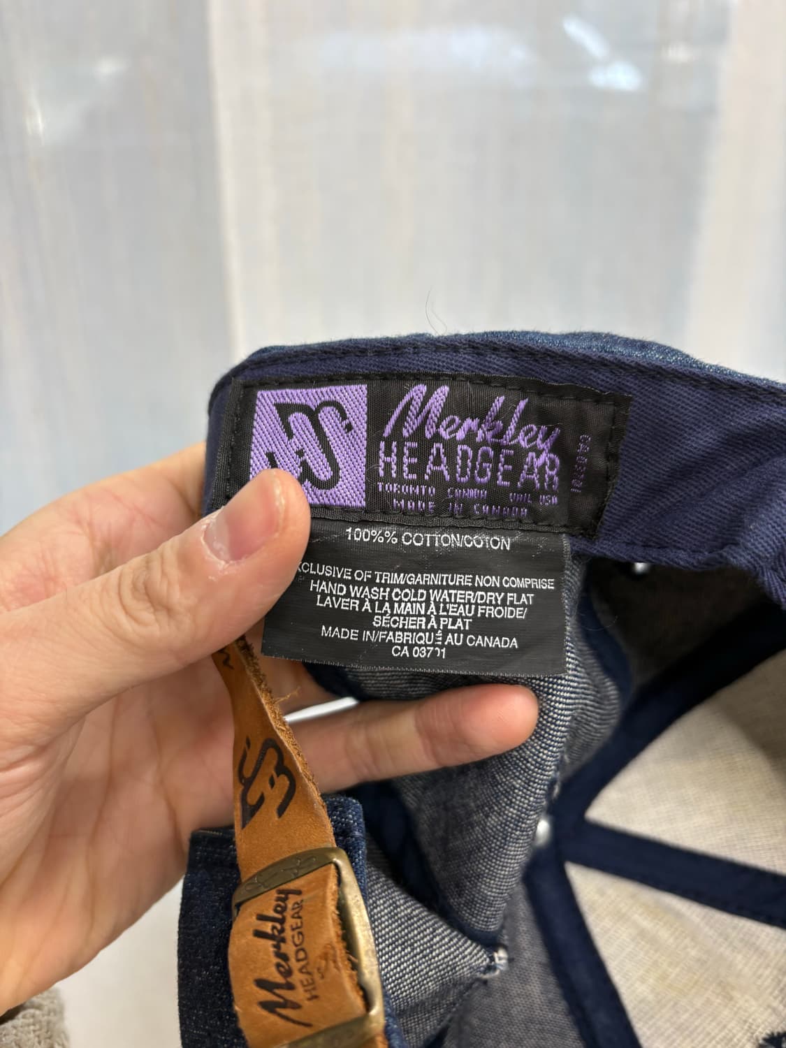 Merkley HEADGEAR 빈티지 데님 볼캡 모자 상품이미지6