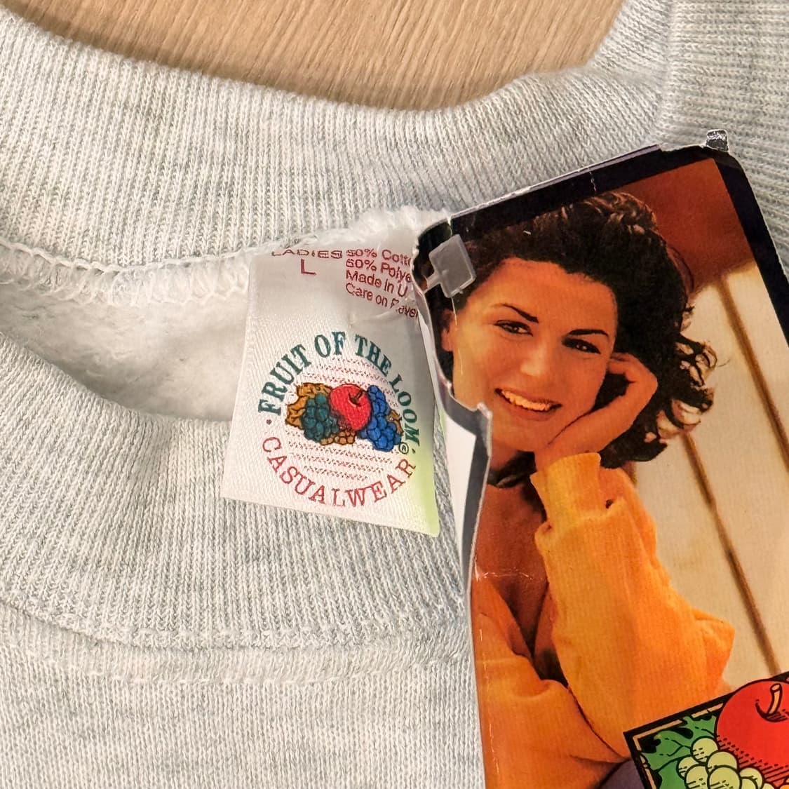 프룻오브더룸 맨투맨 90s 데드스탁 크루넥 스웻셔츠 USA 상품이미지3