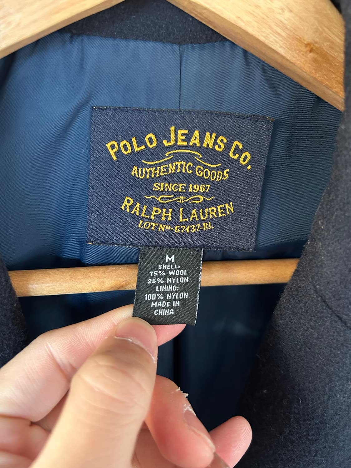 00‘s 폴로진스 울 롱코트  상품이미지9