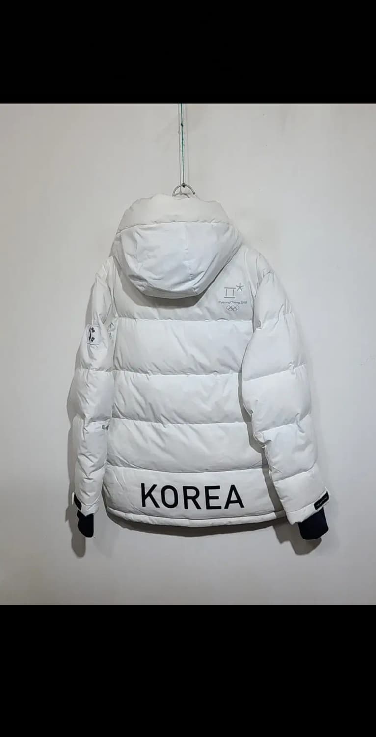(M) 노스페이스 다운자켓 화이트 평창올림픽 패딩점퍼 태극기  상품이미지7