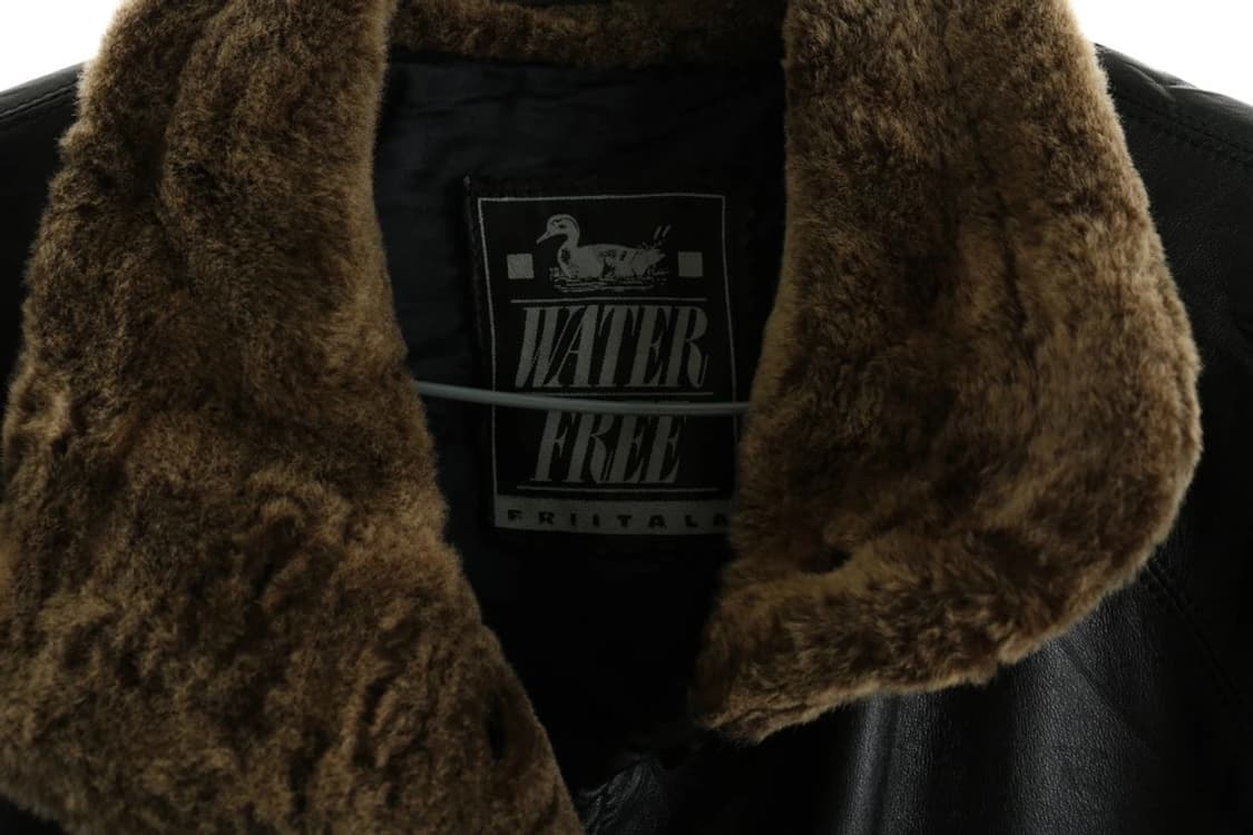 fur trimming leather jacket 상품이미지5