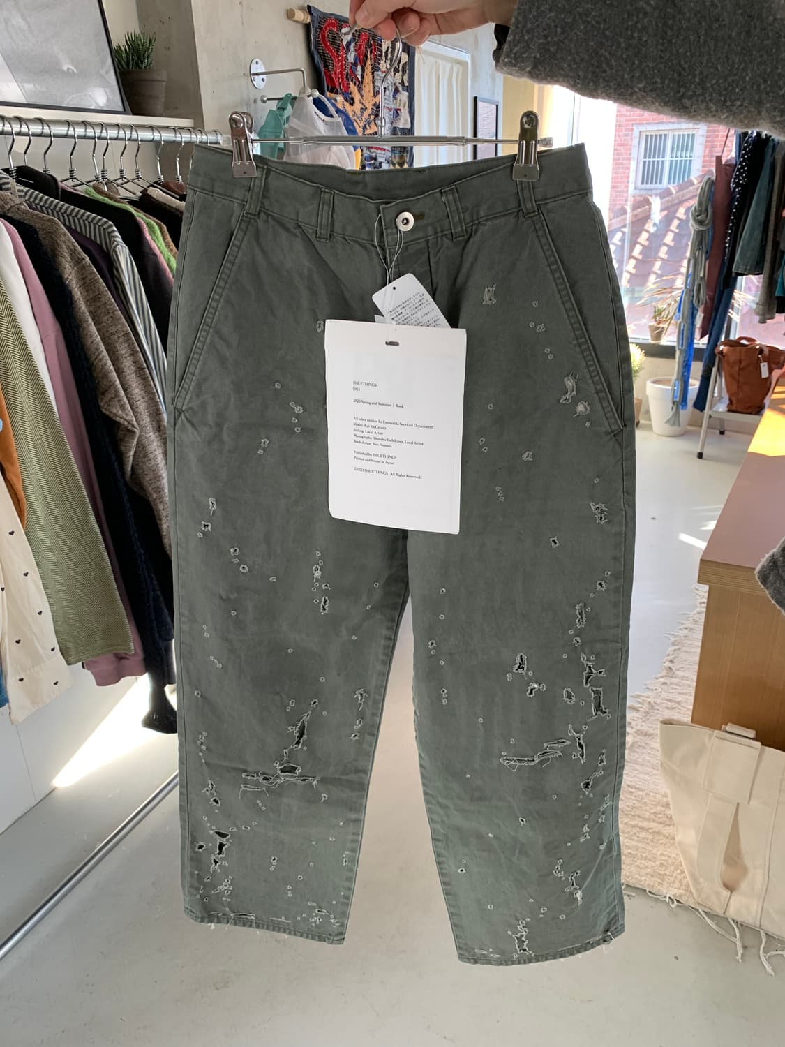 Issuethings 이슈띵즈 23a/37 데미지 워크 팬츠 상품이미지1