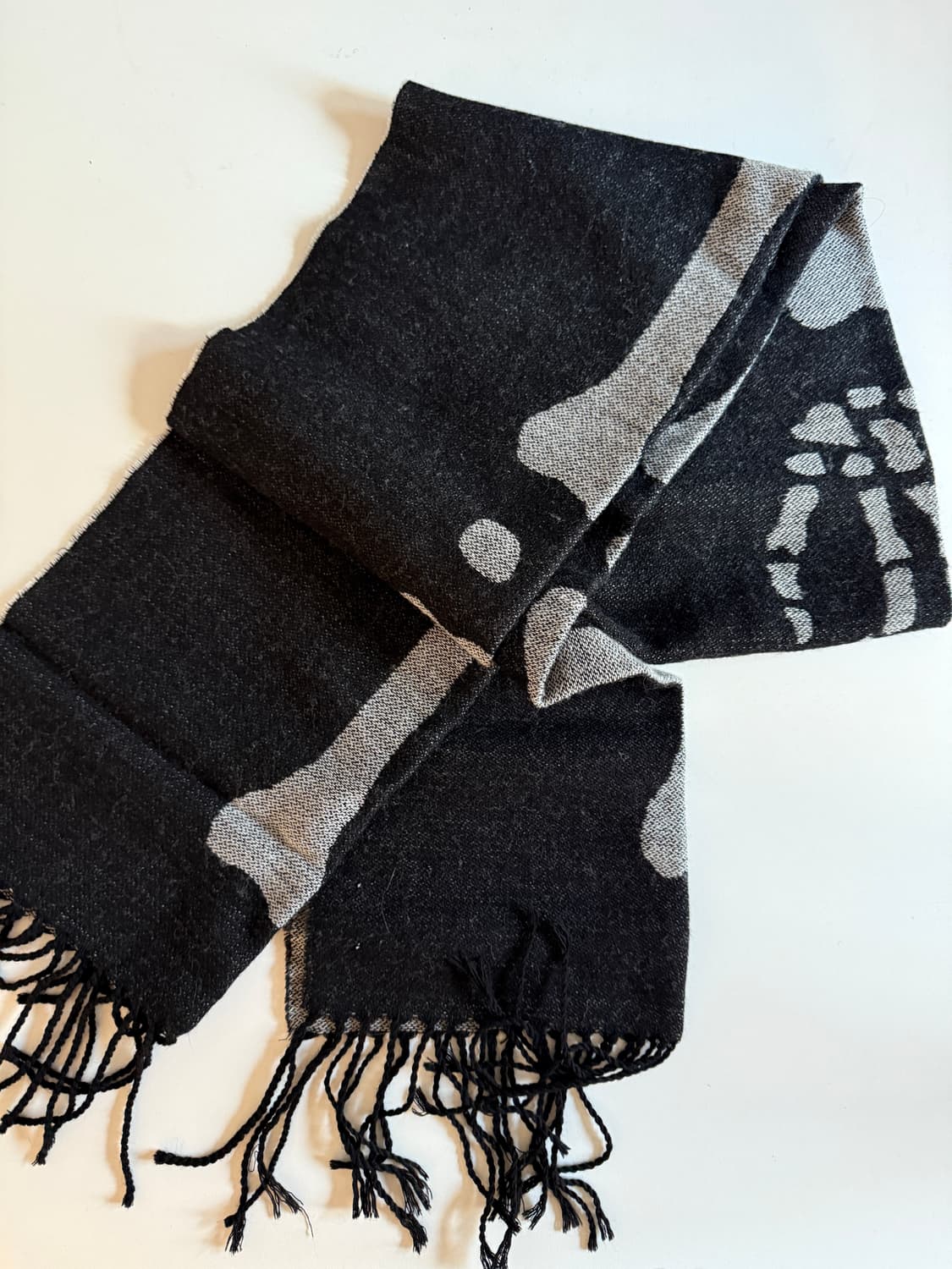 kapital 캐피탈 울 본 머플러 블랙 상품이미지3