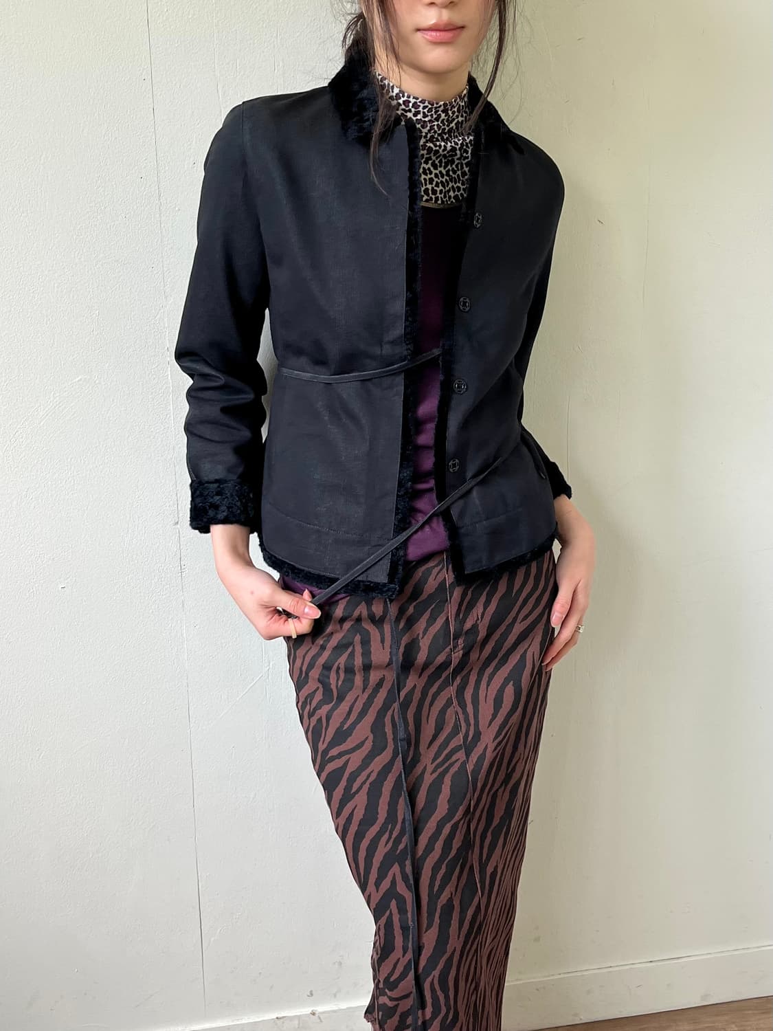 COMME CA DU MODE 아카이브 퍼 자켓 상품이미지6