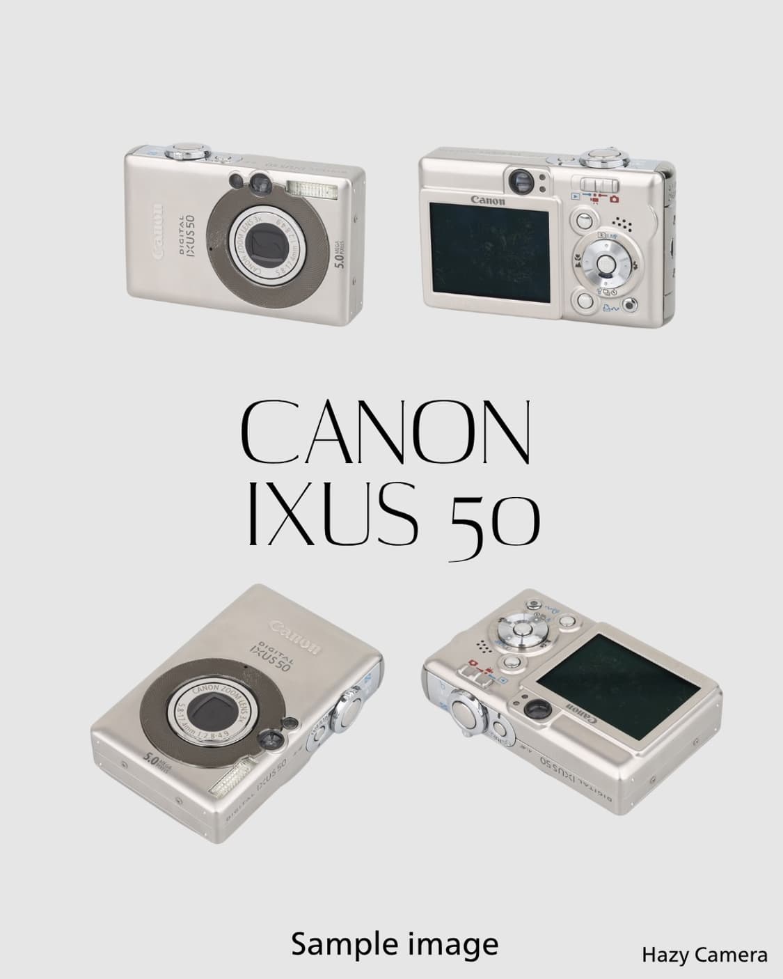 CANON IXUS 50 캐논 익서스 50 빈티지 디지털카메라 디카 상품이미지2