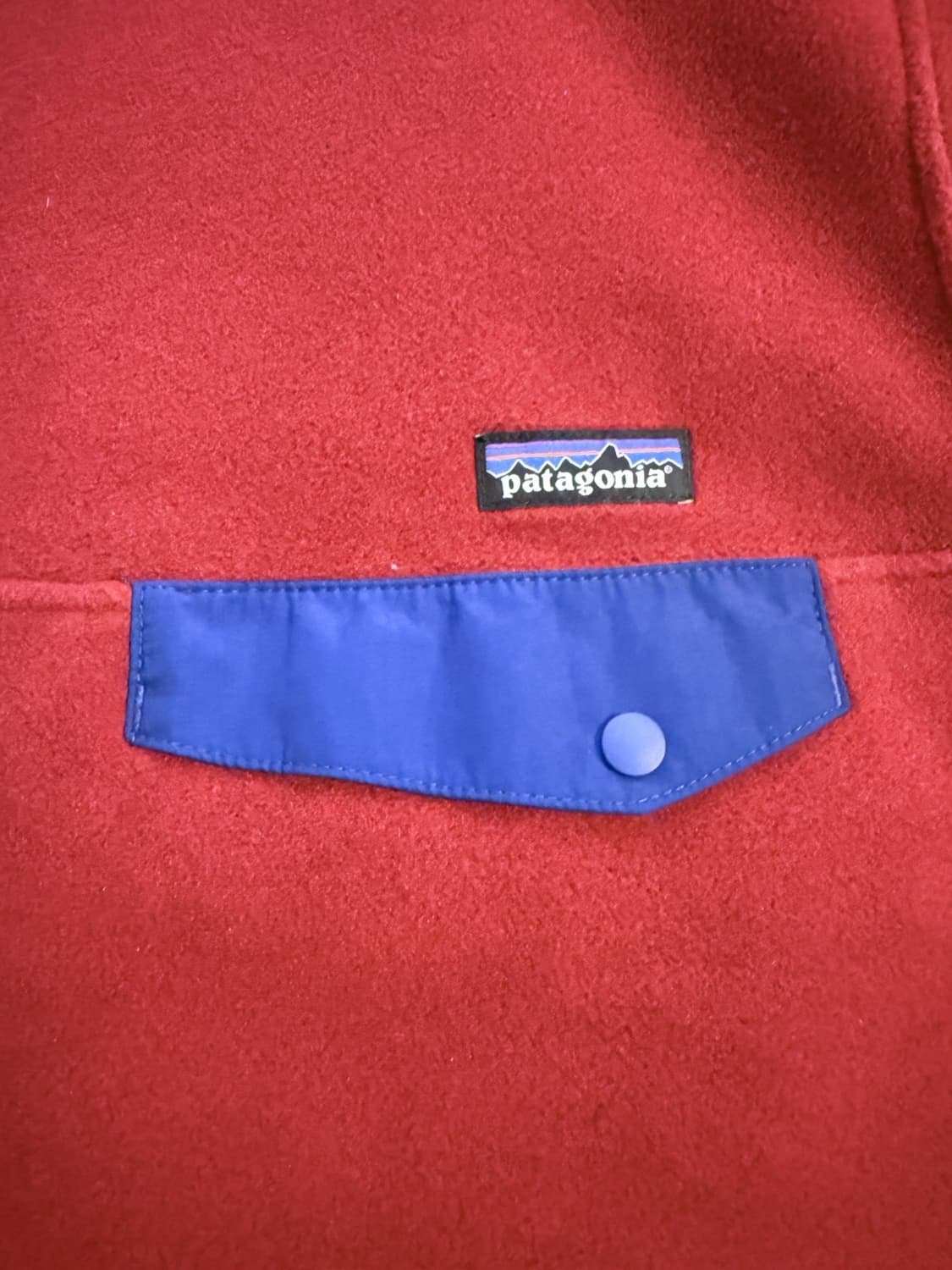 15FW 파타고니아 신칠라 스냅-T 레드/블루 상품이미지3
