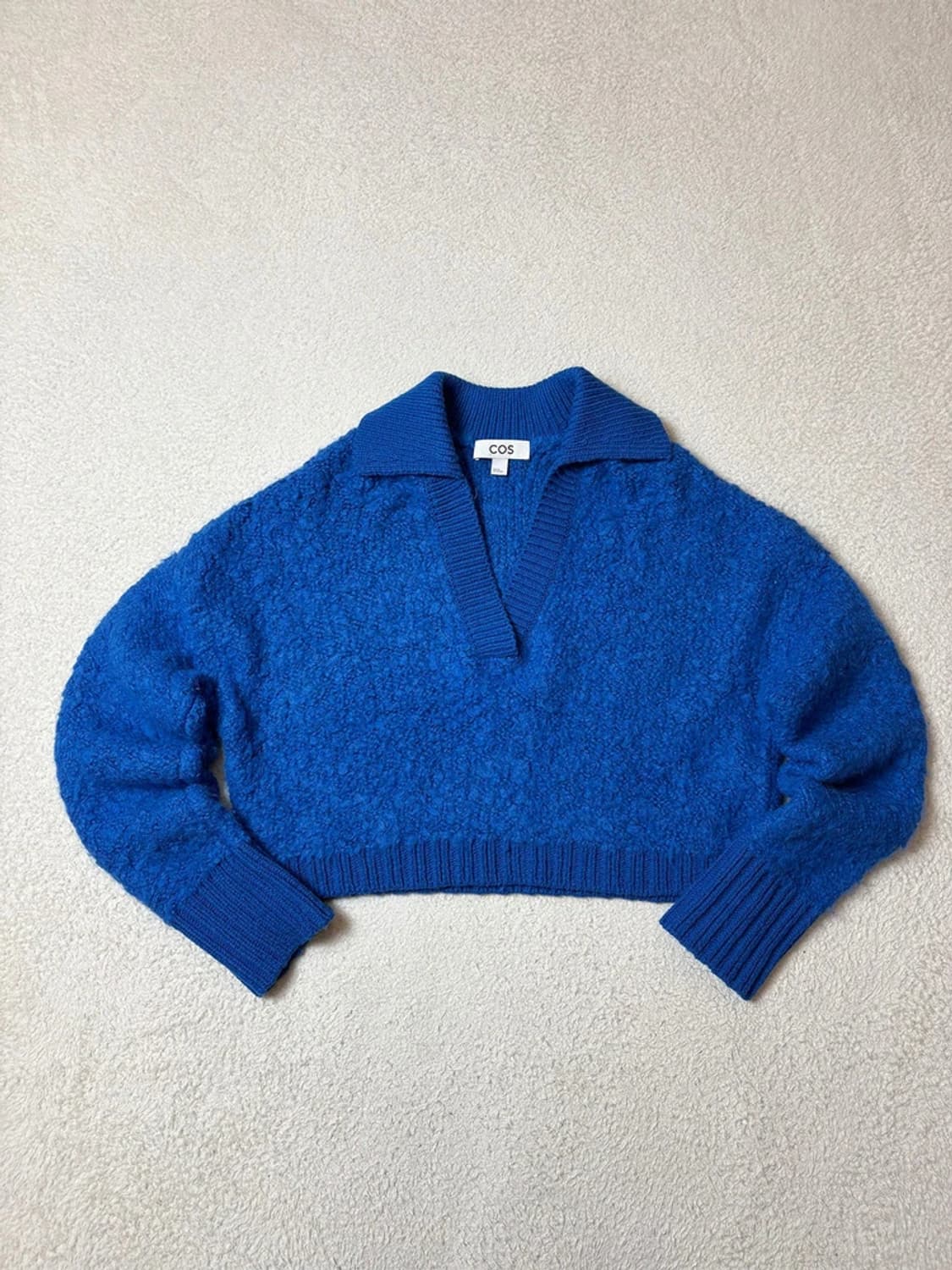 코스 COS 알파카 부클레 크롭 카라 니트 PN6566 상품이미지1