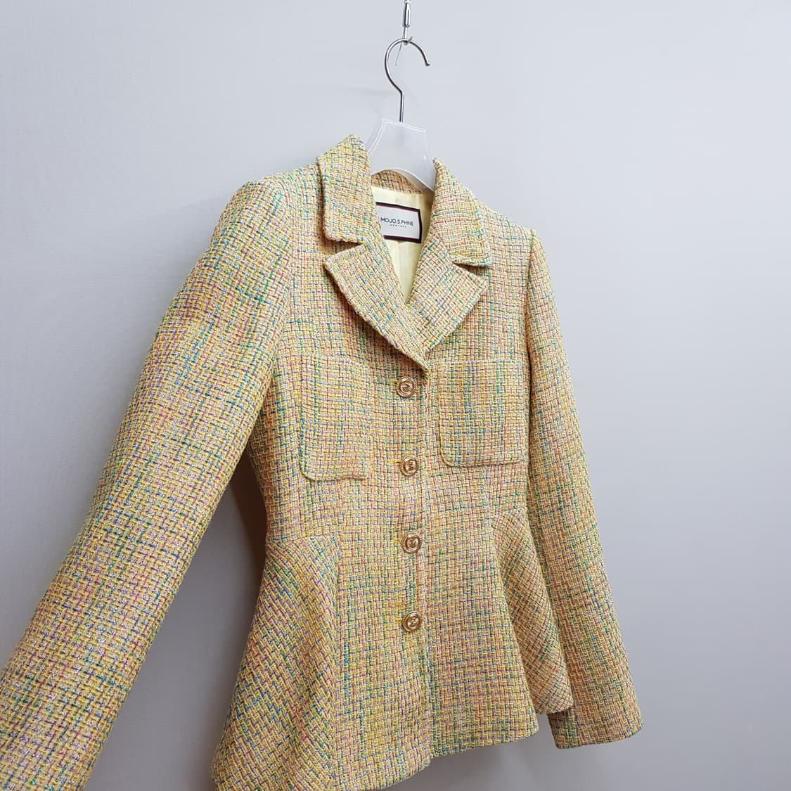 모조에스핀 트위드 테일러드 자켓 55사이즈 상품이미지3