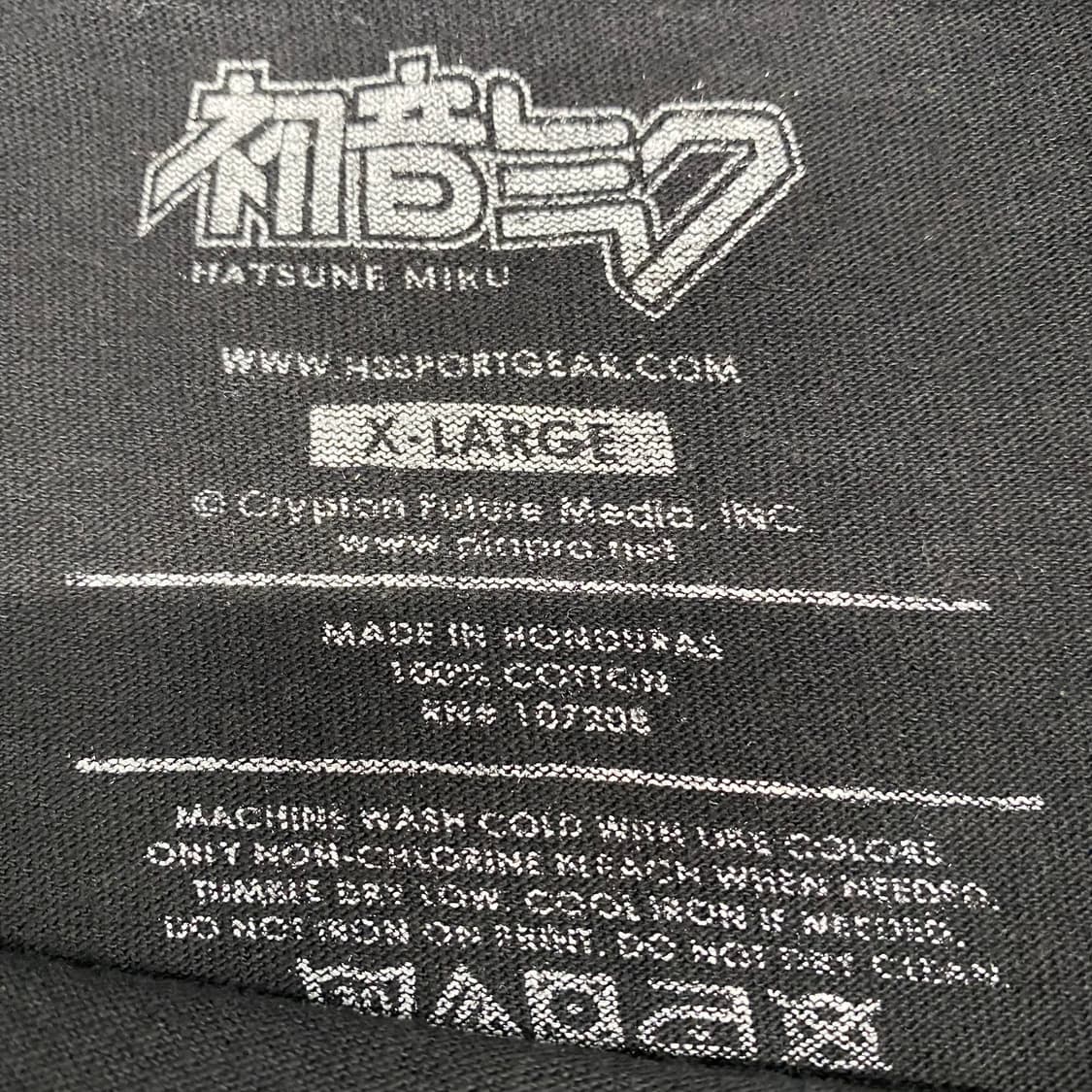 하츠네 미쿠 오피셜 애니메이션 티셔츠 상품이미지3