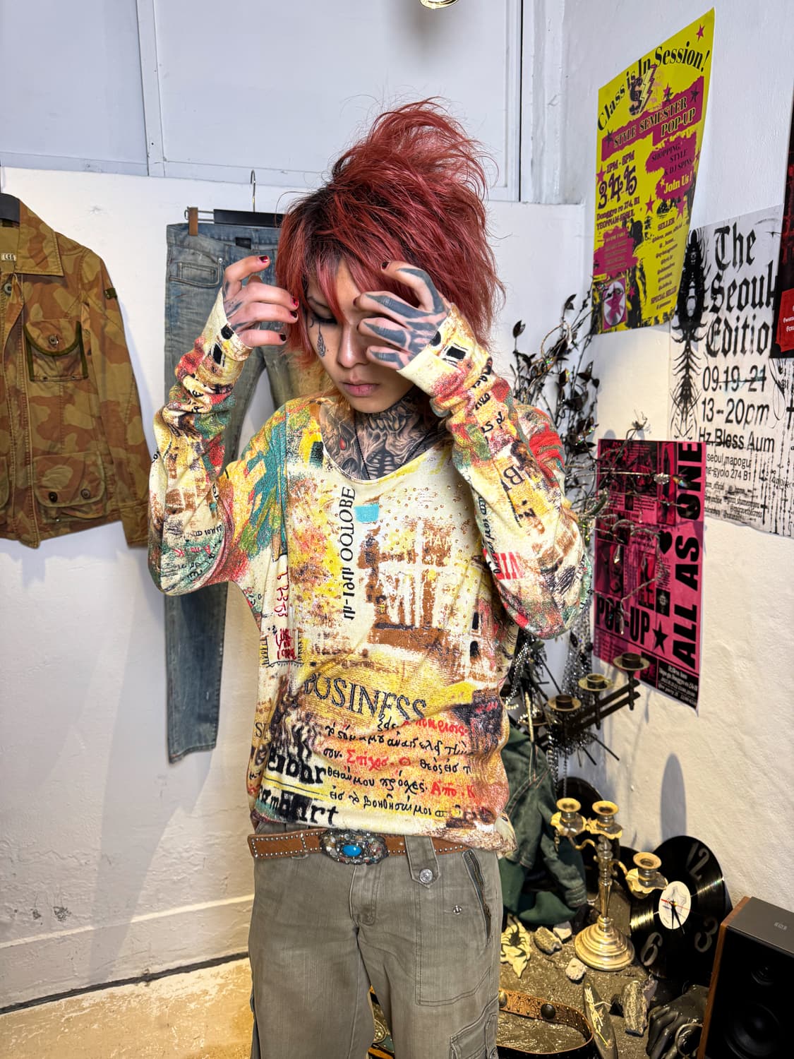 Abstract Print Long Sleeve 상품이미지1