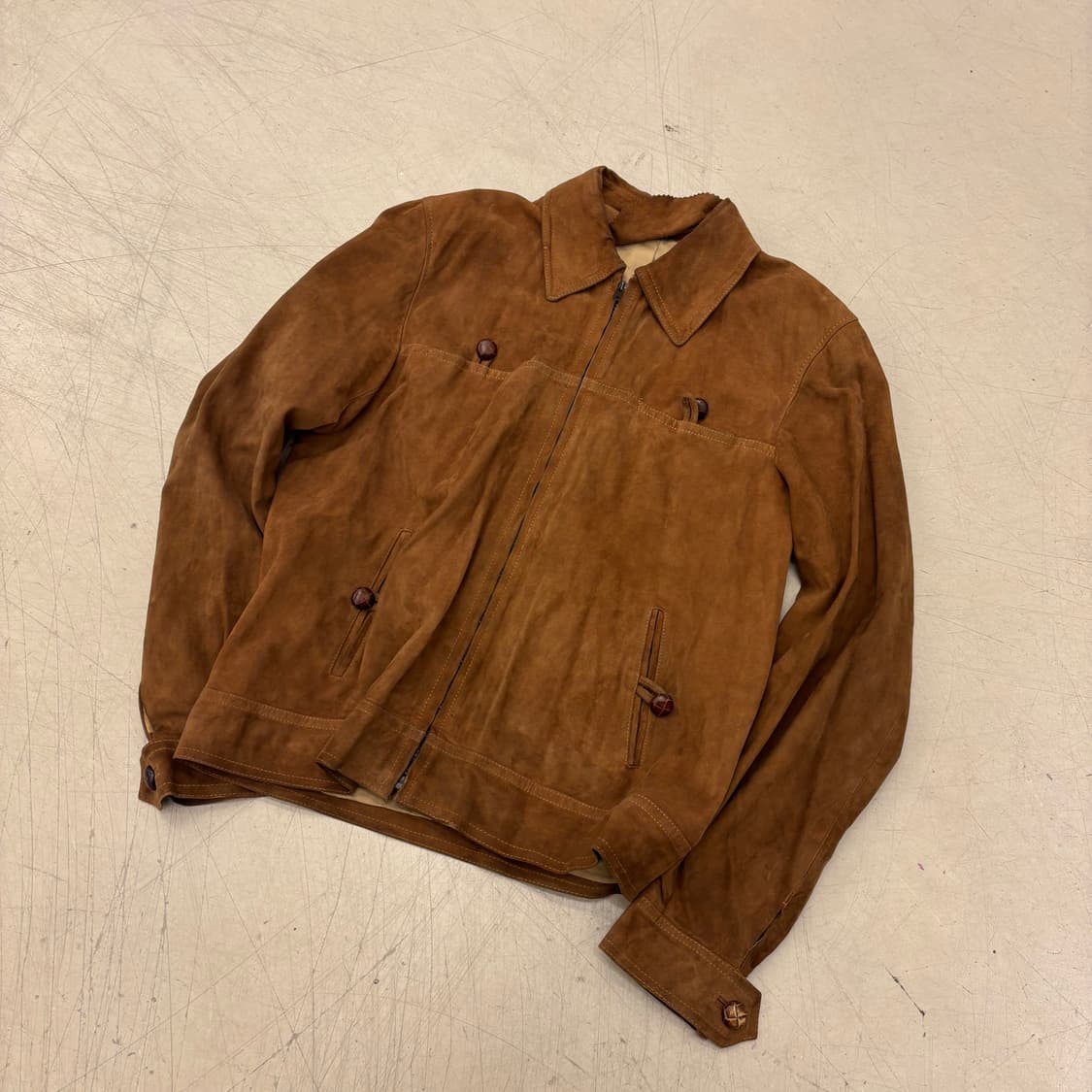 빈티지 스웨이드 자켓 상품이미지1