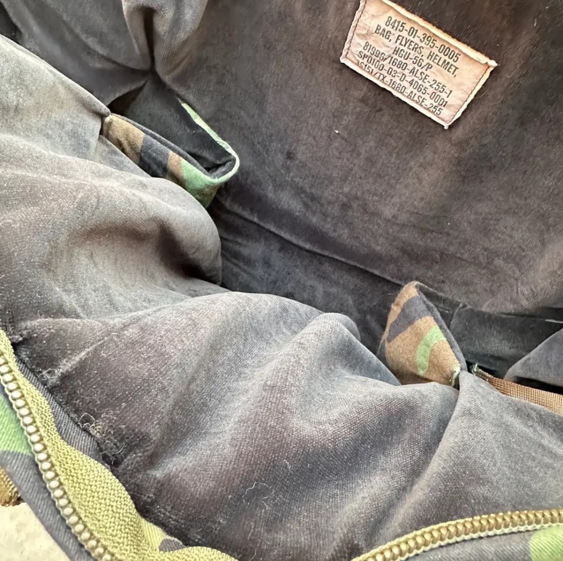 00s 오리지널 미군 HGU-56/P 파일럿 헬 멧백 우드랜드 상품이미지7
