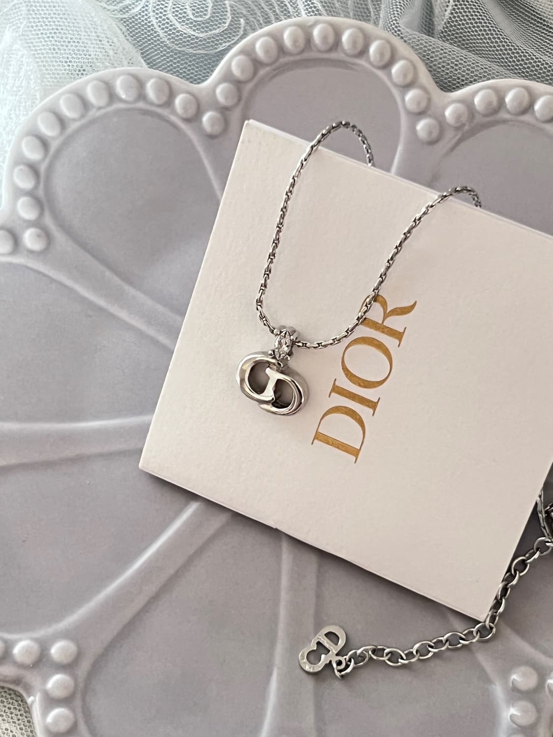 디올 CD 1 스톤 목걸이 / 정품감정. 케어 상품이미지8