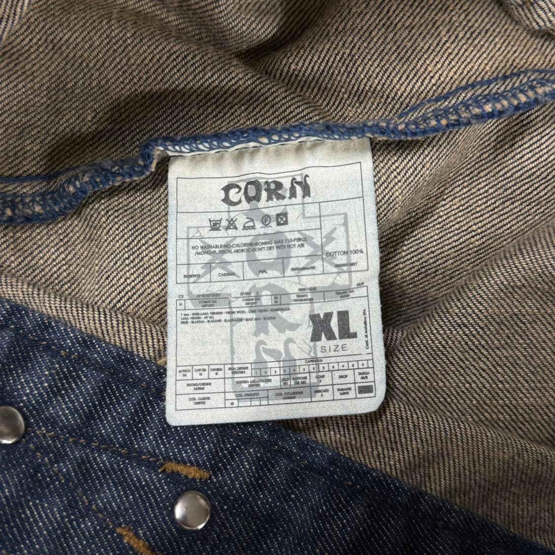 [XL] CORN 웨스턴 아카이브 데님 빈티지 청자켓 상품이미지8