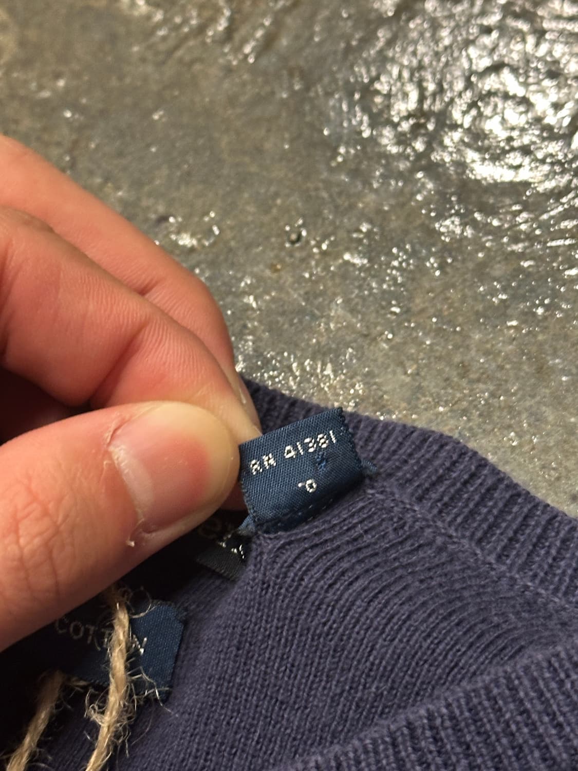 폴로 랄프로렌 피마 코튼 네이비 니트 L 상품이미지5