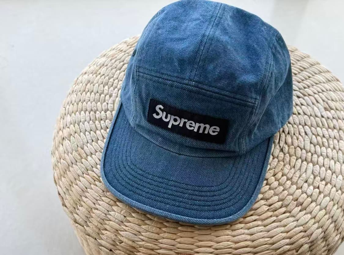 슈프림 워시드 치노 트윌 캠프캡 인디고 상품이미지3