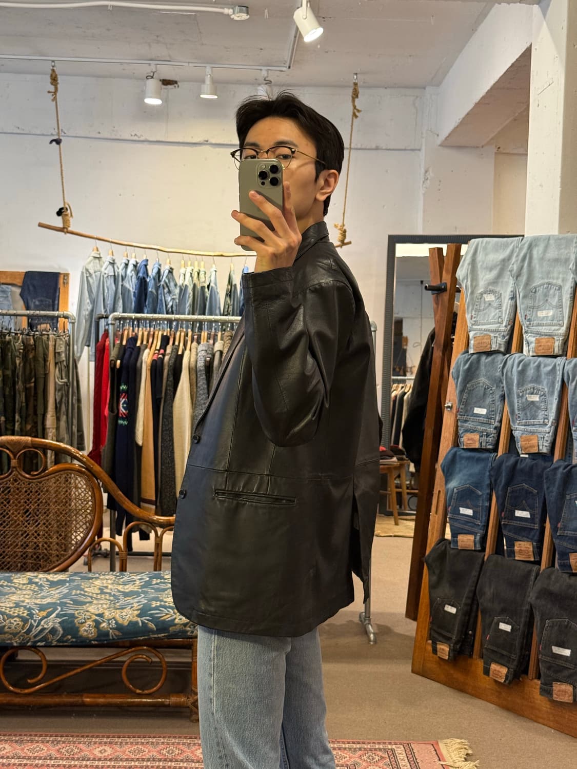 WOOLRICH Leather Car Coat 상품이미지2