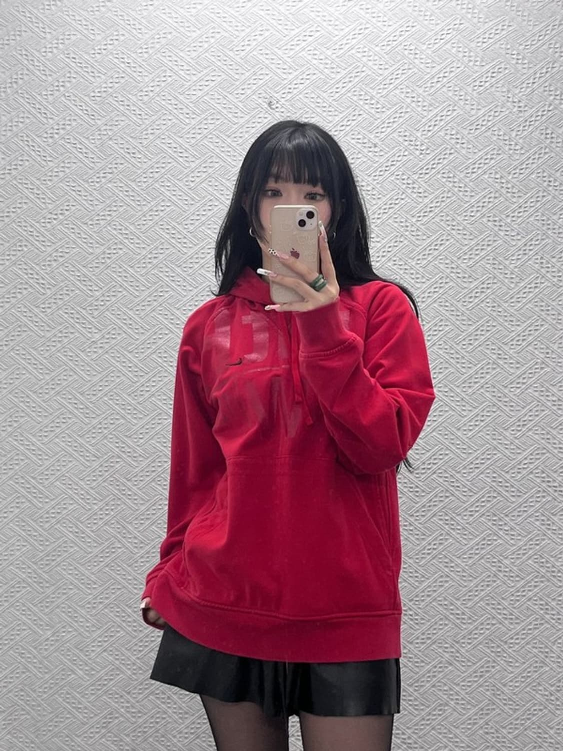 나이키 올드스쿨 레트로 스트릿 펑크 프린팅 후드티 L C11505 상품이미지1