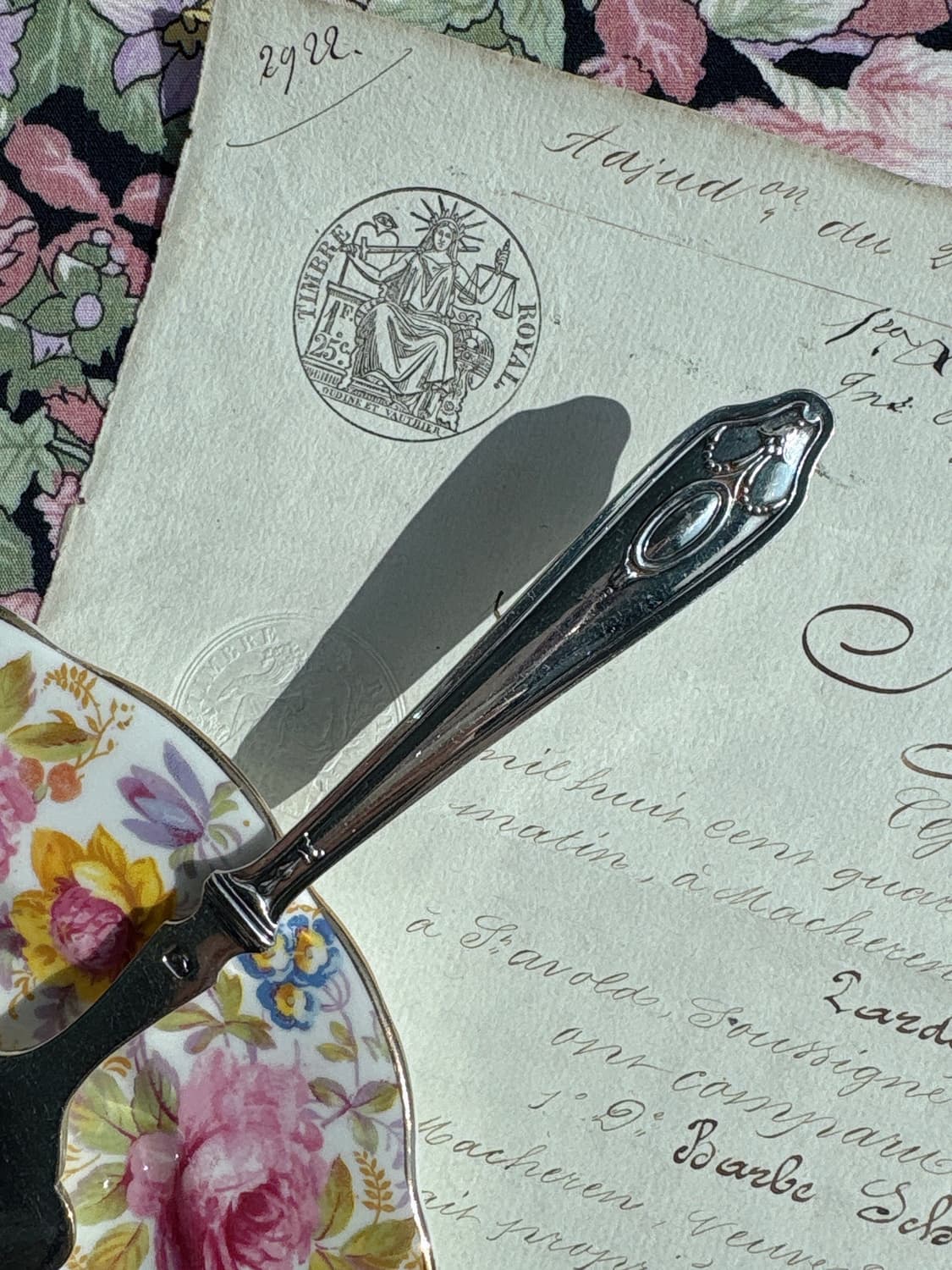 영국 앤틱 실버플레이트 브레드포크 상품이미지2