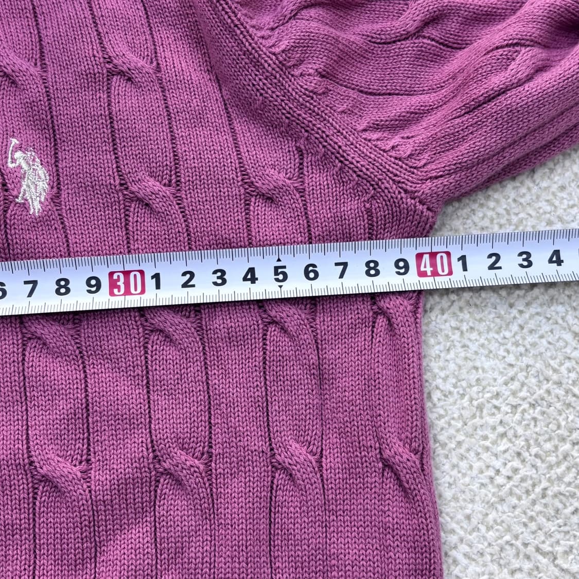 L US폴로 케이블 카라 니트 0427E 상품이미지8