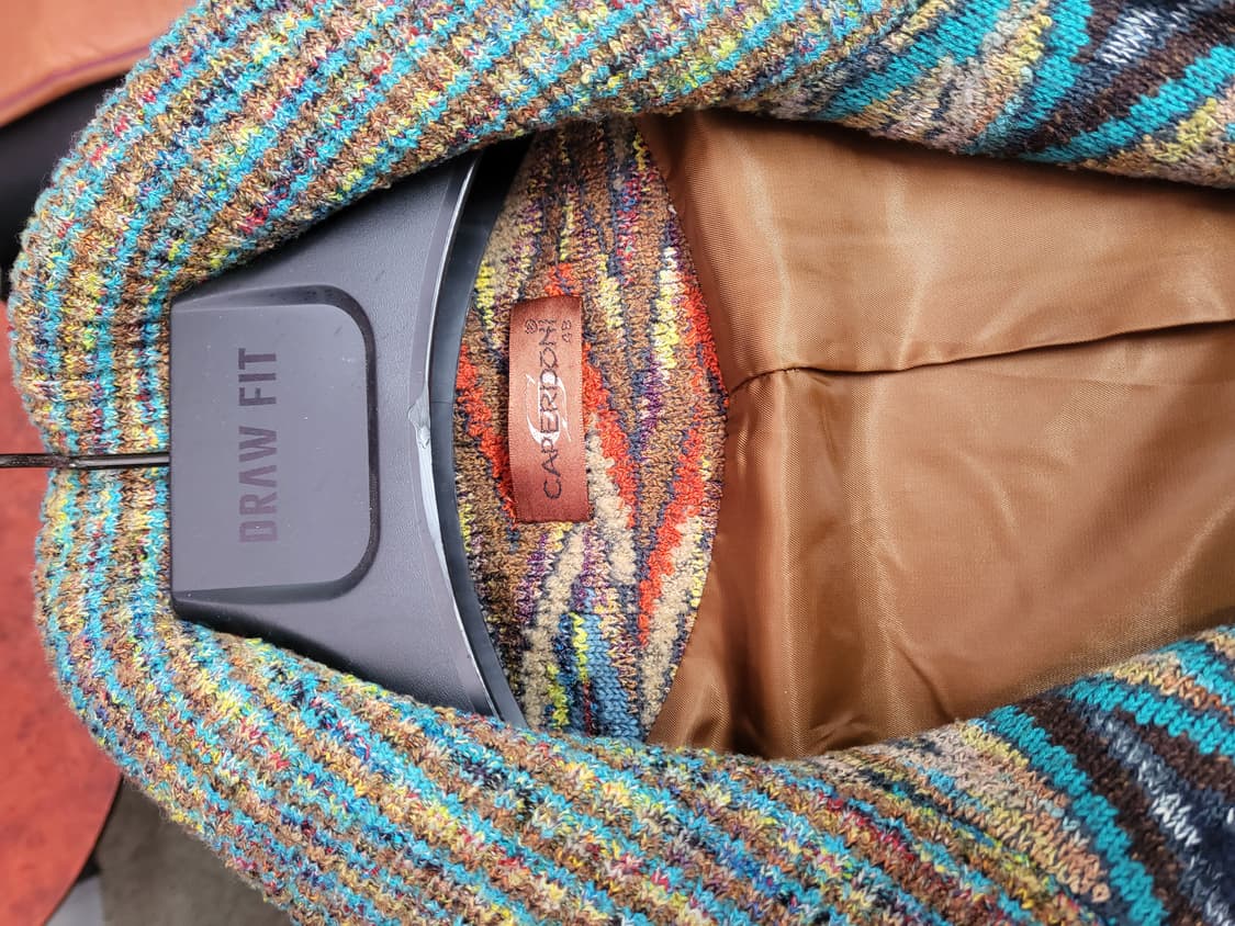 caperdoni 미쏘니 패턴 니트 집업 상품이미지3