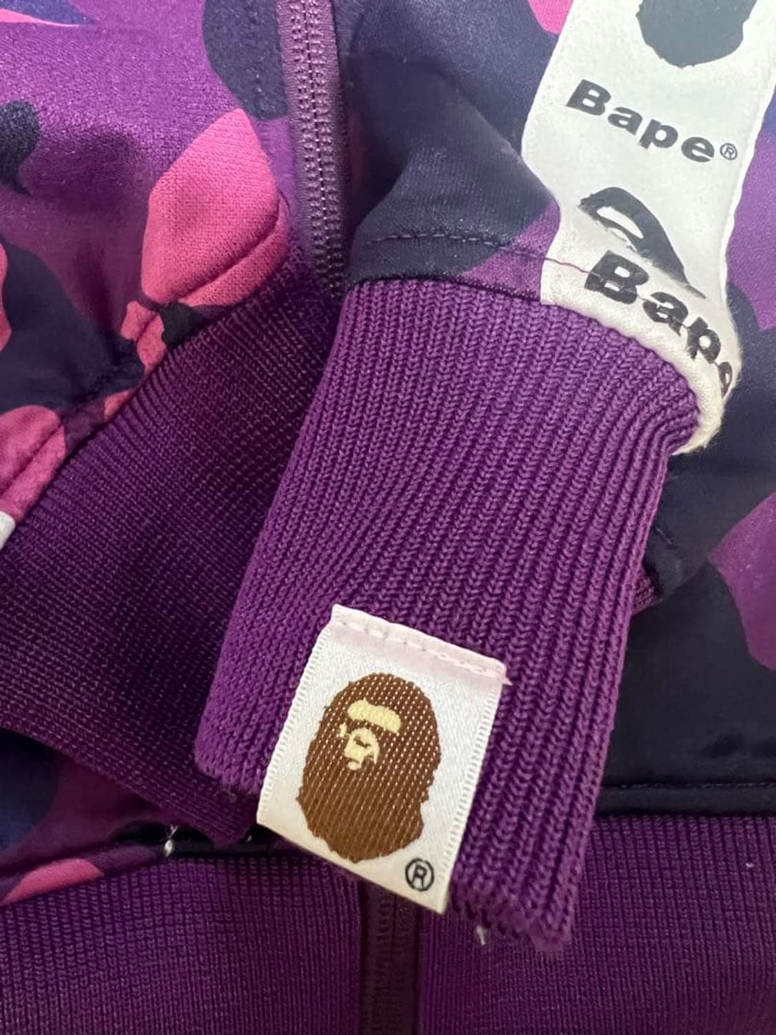 베이프 컬러 카모 테이프 트랙탑 져지 퍼플 상품이미지3