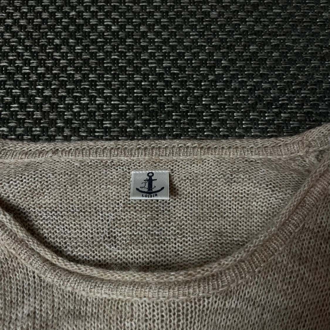 JPN 베이지핑크 투포켓 롱 긴팔 니트 상품이미지4