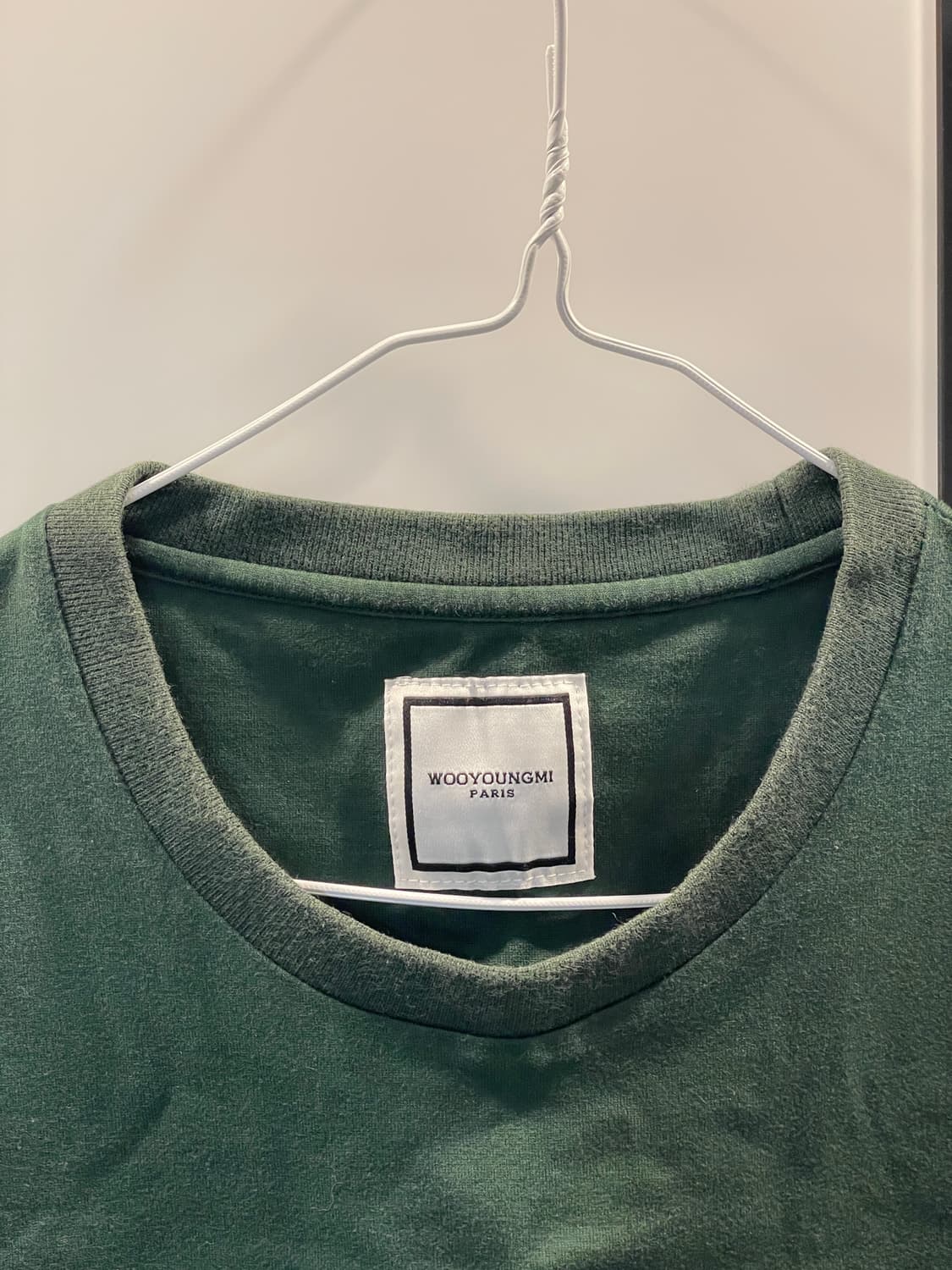 우영미 백로고 반팔 (46 / 그린) 상품이미지5