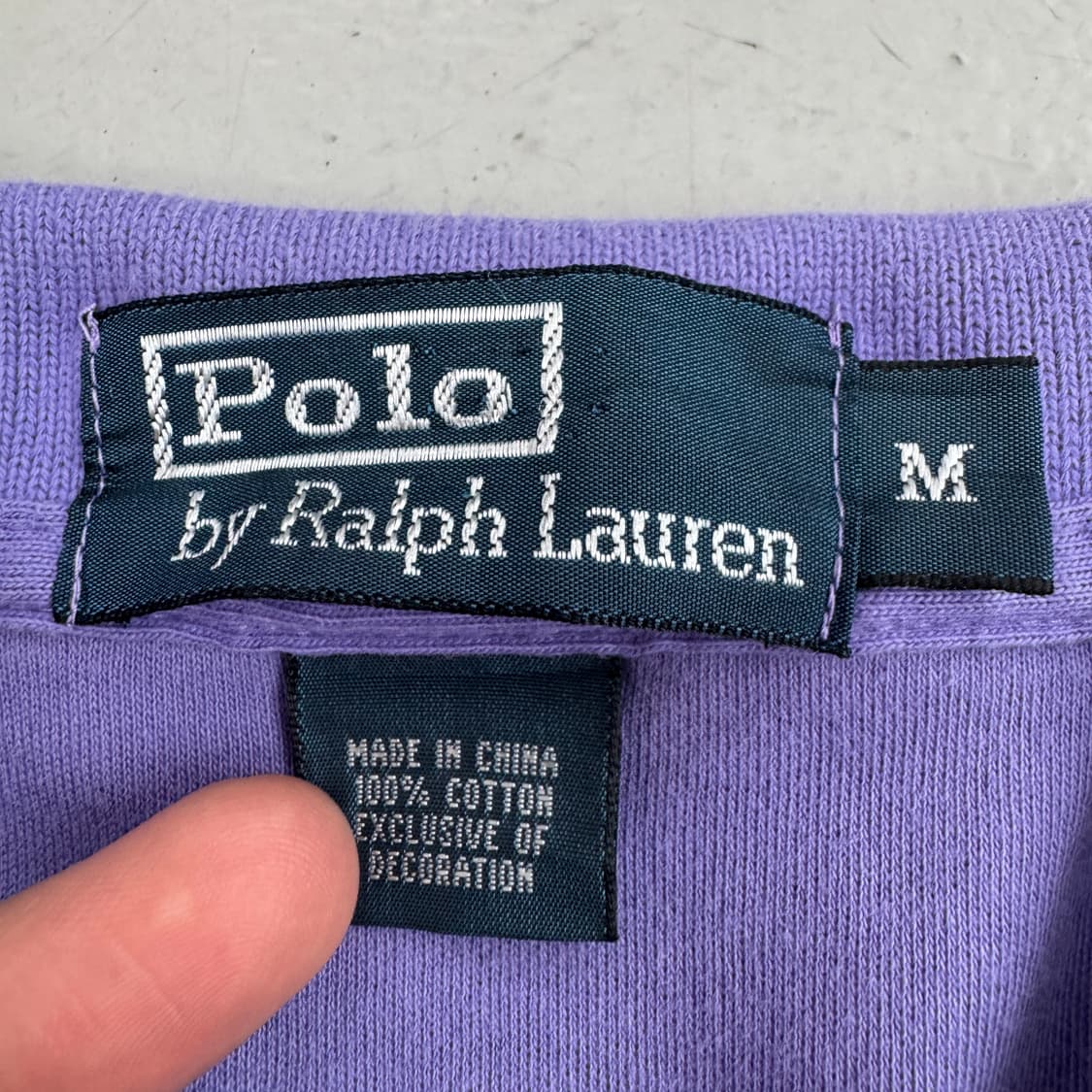 폴로 포니 PK 카라 반팔 티셔츠 퍼플 상품이미지4