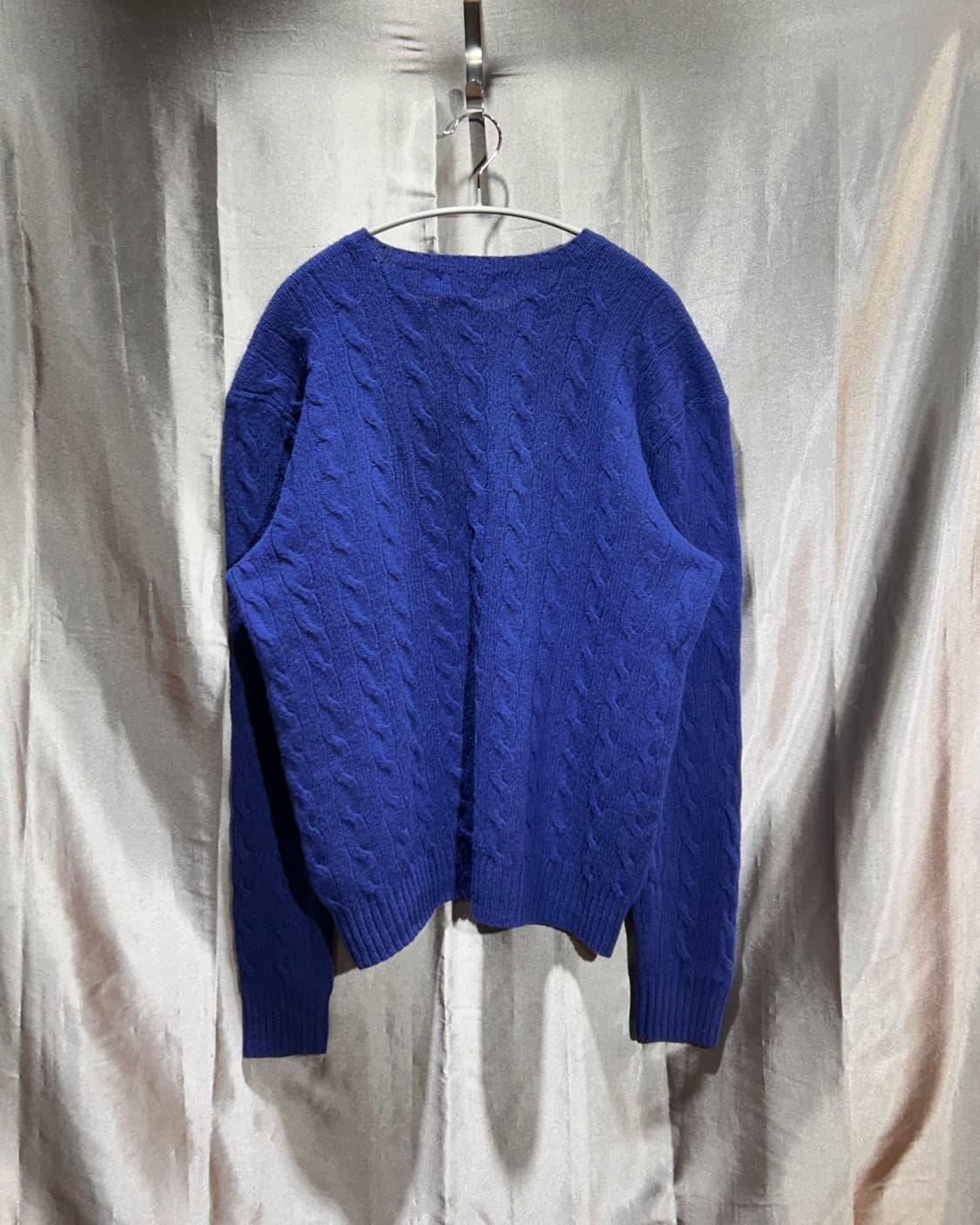 M 폴로랄프로렌 레드포니 케이블 블루 니트 상품이미지3