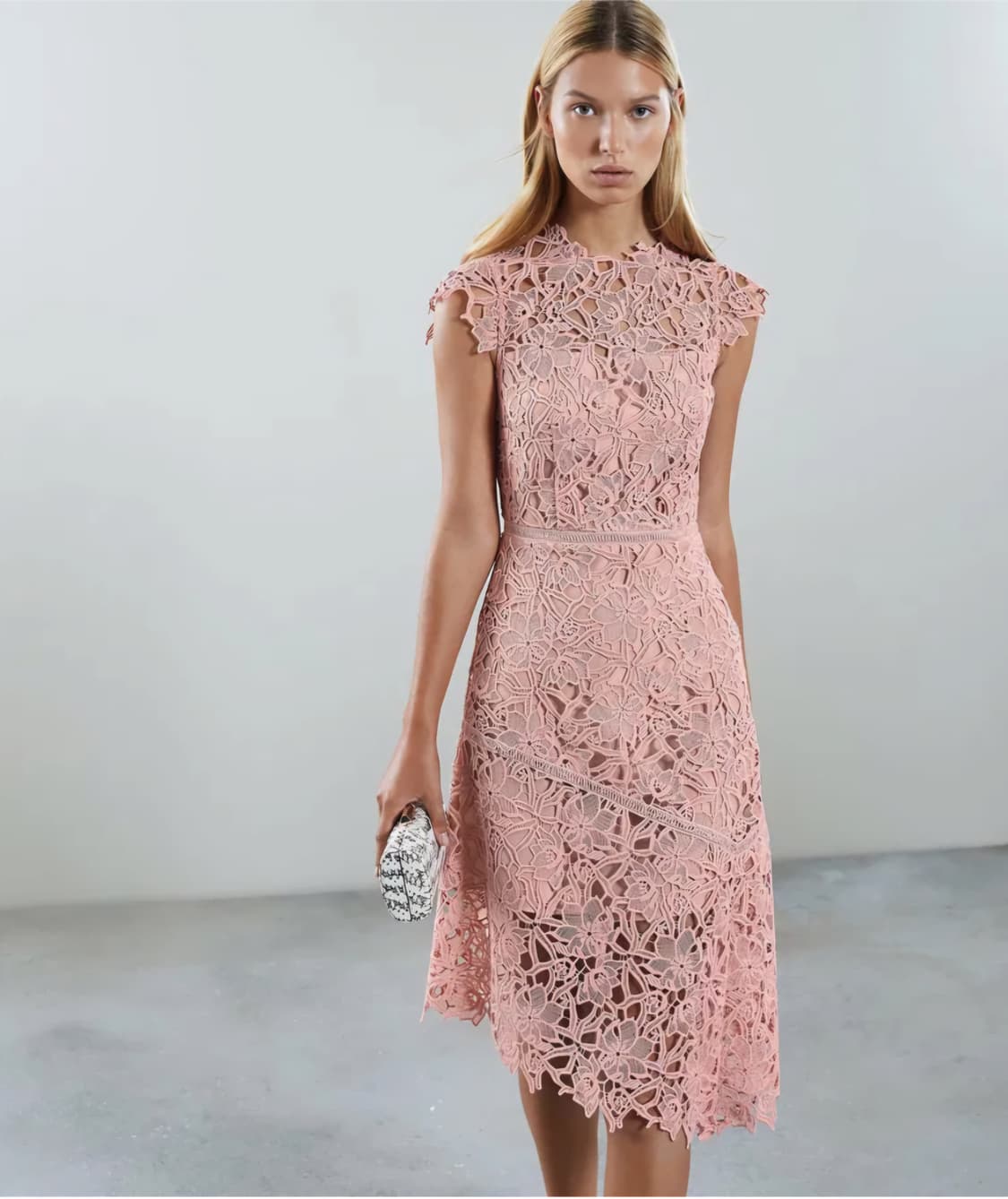 REISS 리스 레이스자수 원피스 44사이즈 상품이미지1