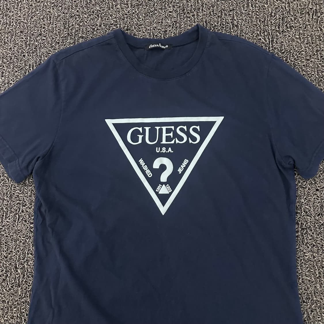 GUESS 게스 반팔티셔츠 네이비 100(L) 상품이미지2