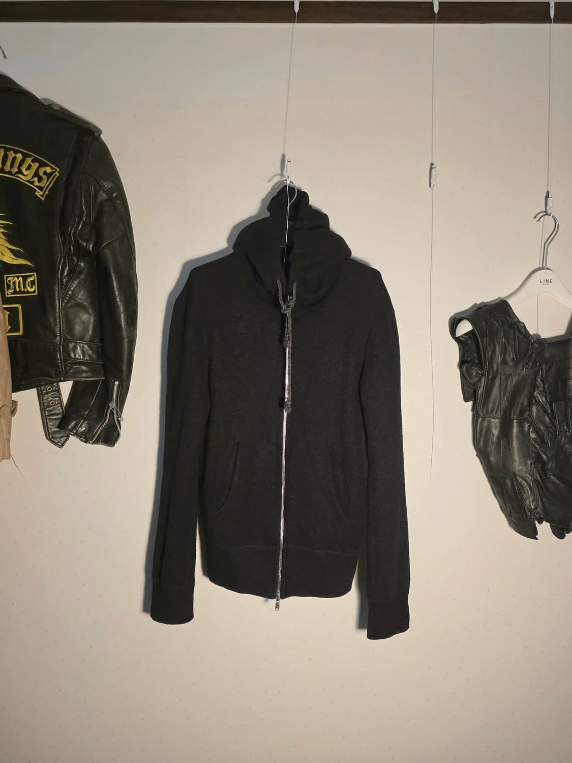 Klasica japan wool hoodie zip up 상품이미지6
