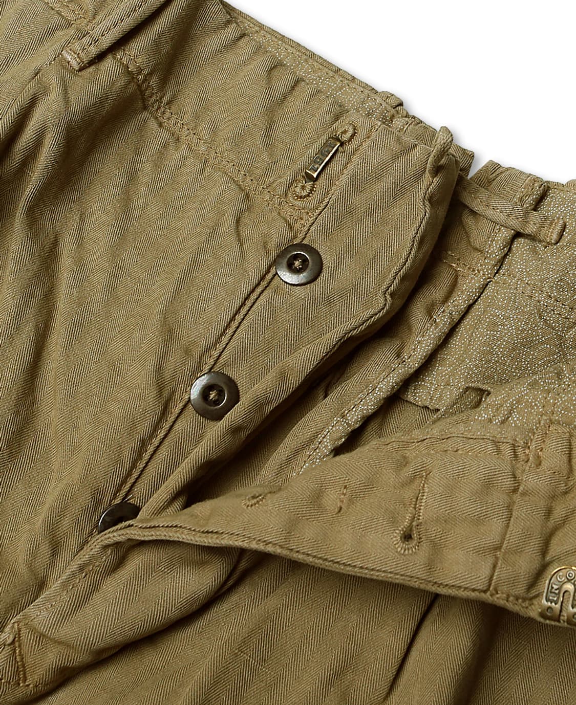 인코텍스 [Incotex] 레드 코튼 린넨 카키 테이퍼드 이태리 팬츠31 상품이미지4