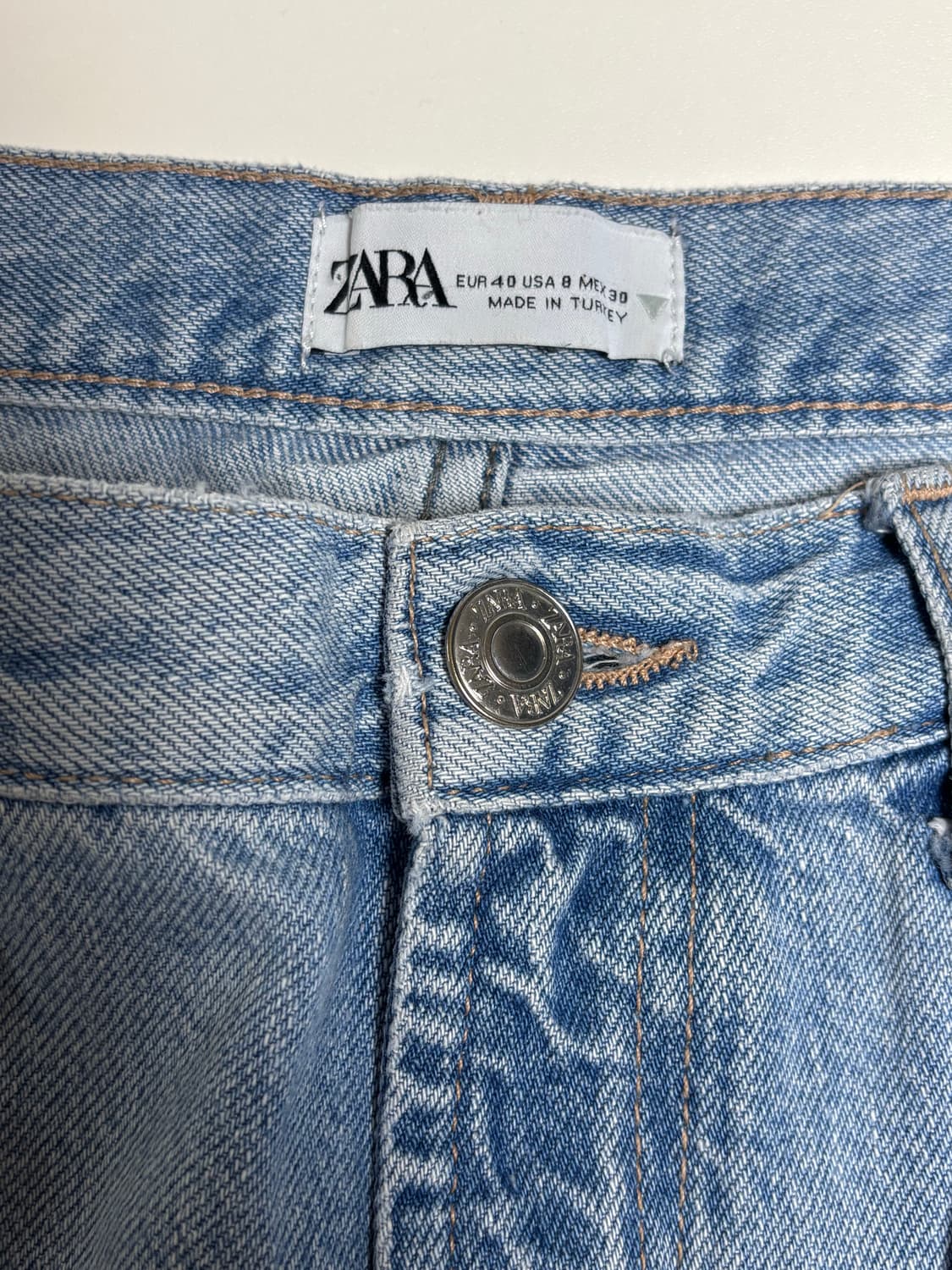 ZARA 연청 와이드 데님 팬츠 (40사이즈) 상품이미지4