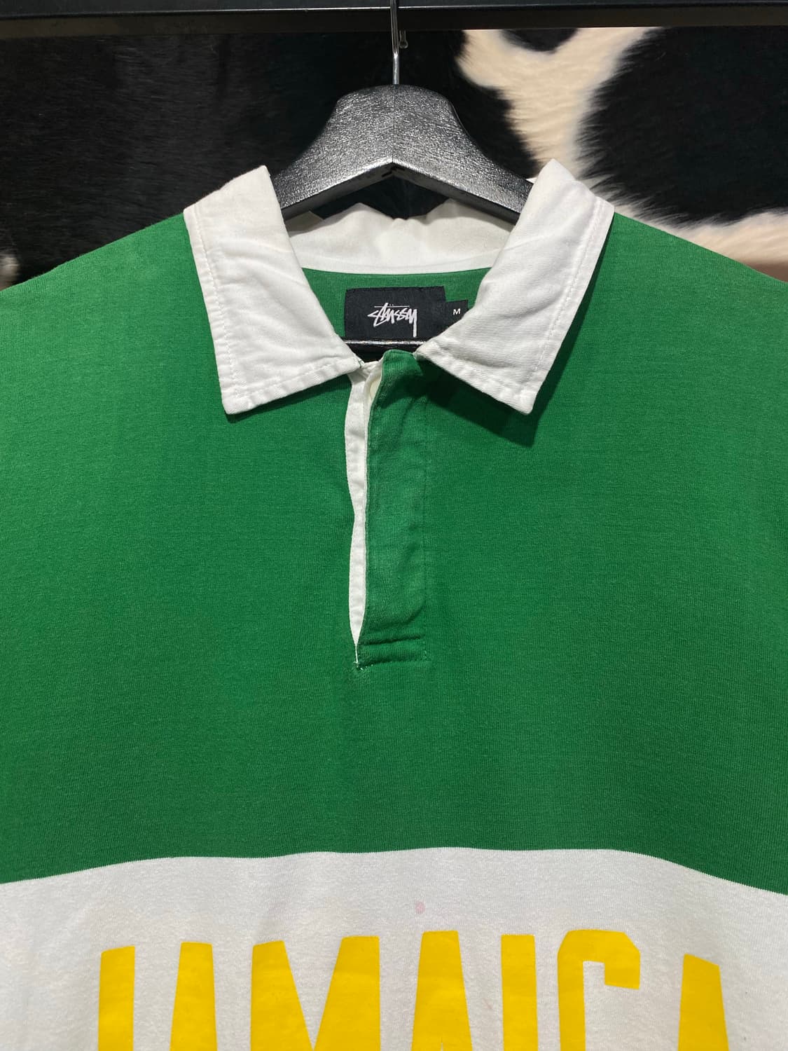 Stussy 자메이카 컬러 배색 럭비 반팔 티셔츠 상품이미지2