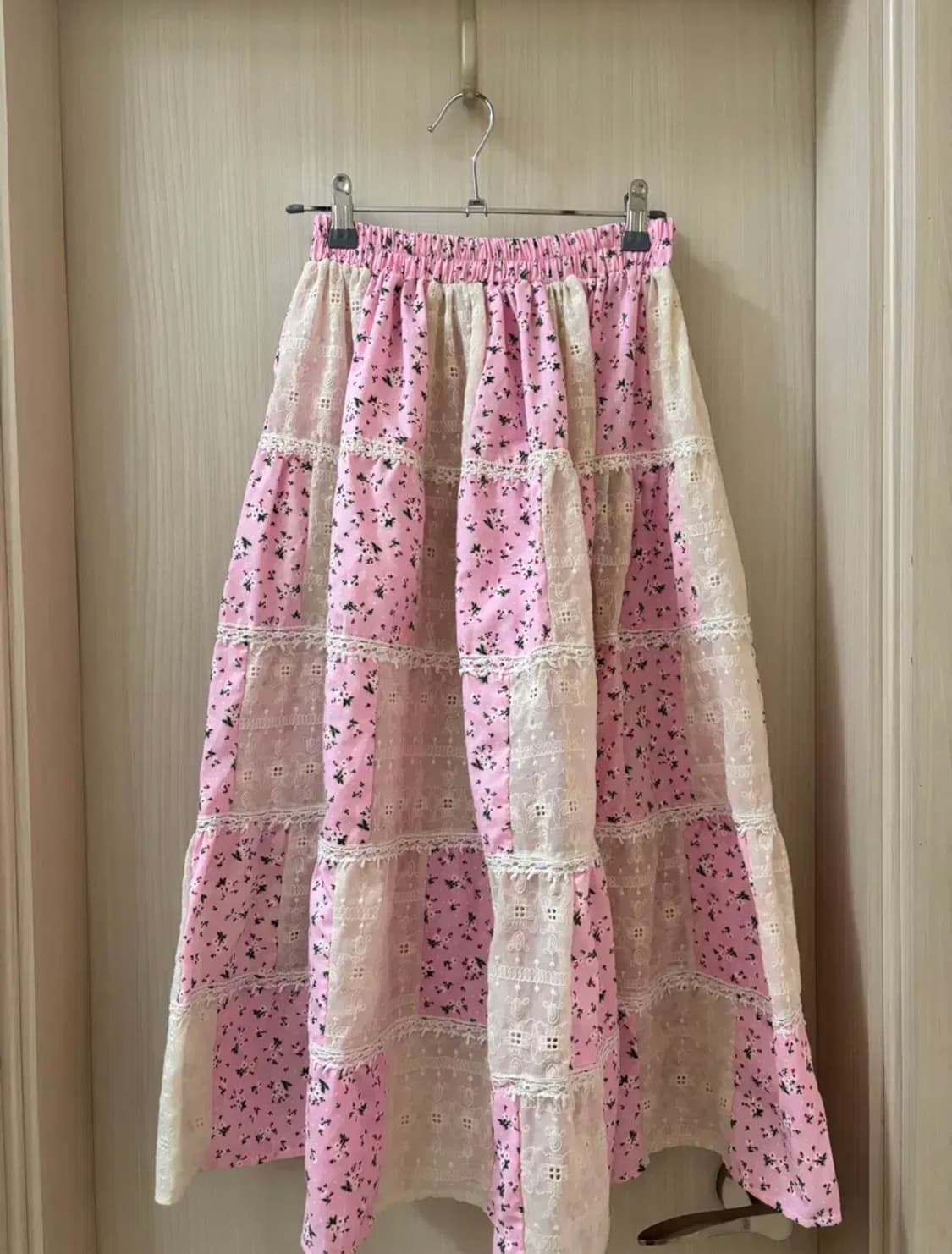 연핑크 패치스커트 상품이미지1