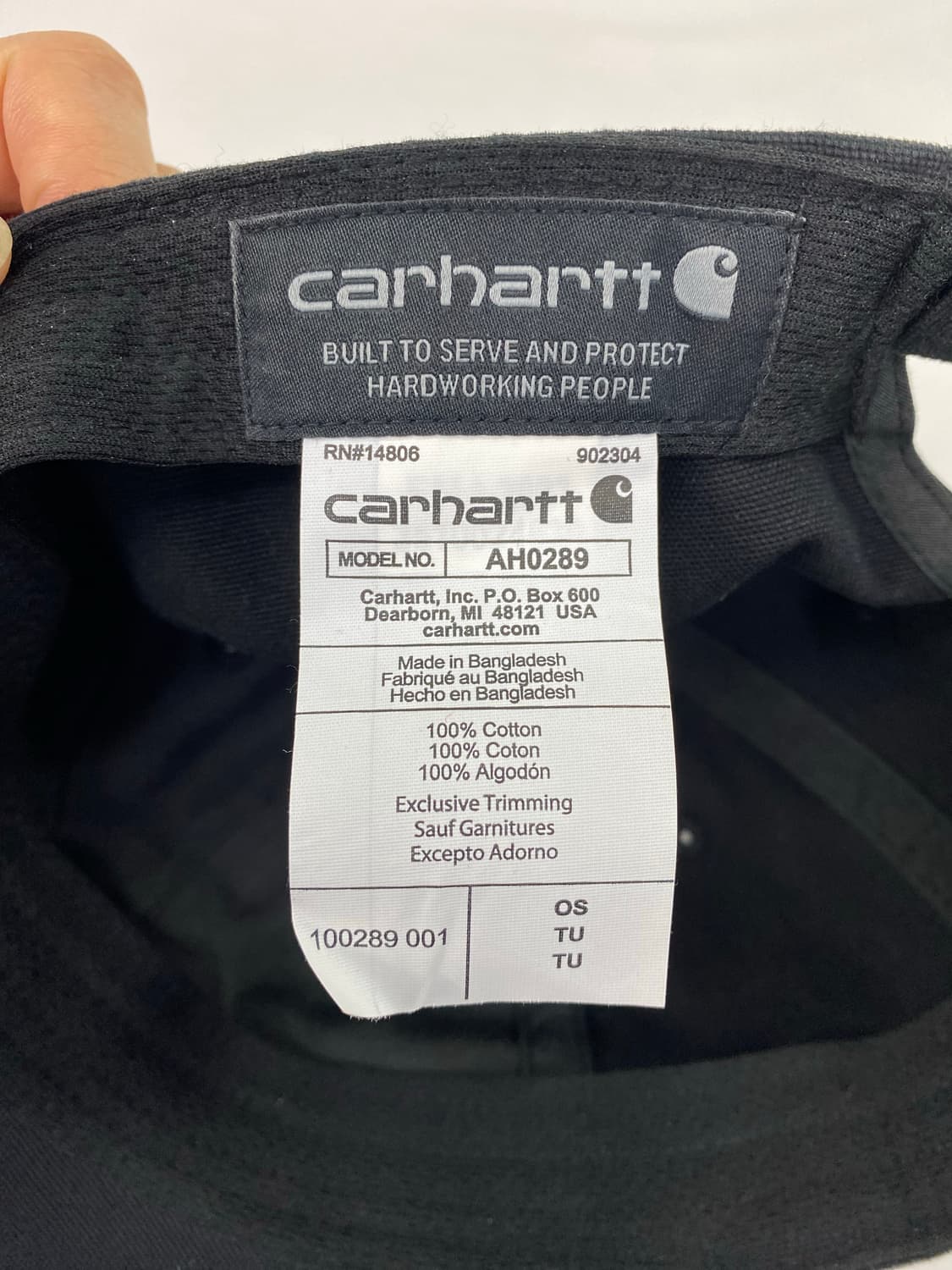 칼하트 오데사 블랙 볼캡 상품이미지6