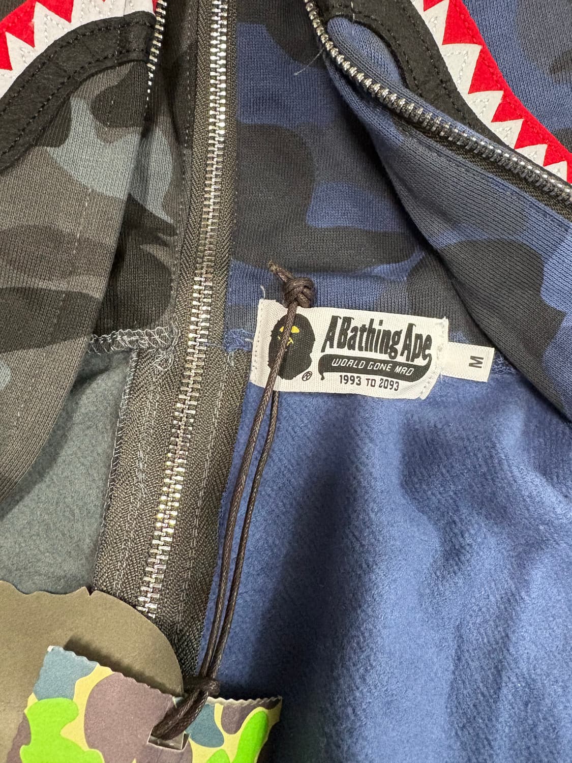 베이프 샤크후드 아수라 네이비 블랙 새상품 상품이미지3