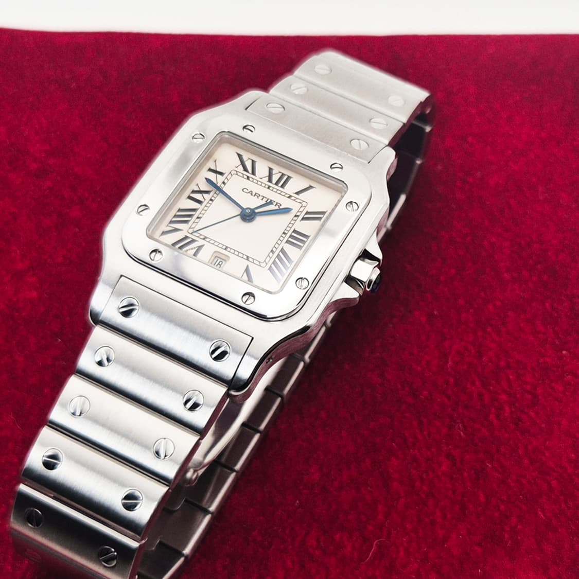 까르띠에 산토스 갈베 스틸 라지사이즈  상품이미지3