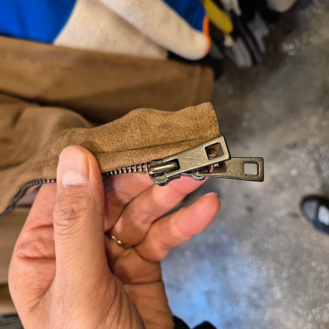 M 브라운 스웨이드 자켓 상품이미지4