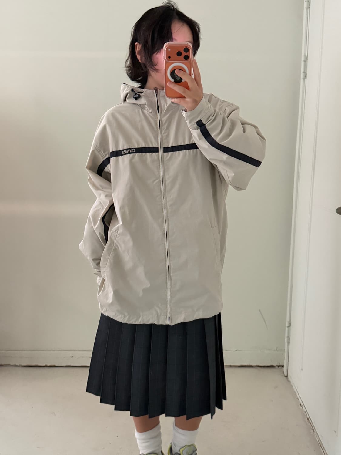 일본빈티지 컨버스 올스타 올드스쿨 바람막이 상품이미지2