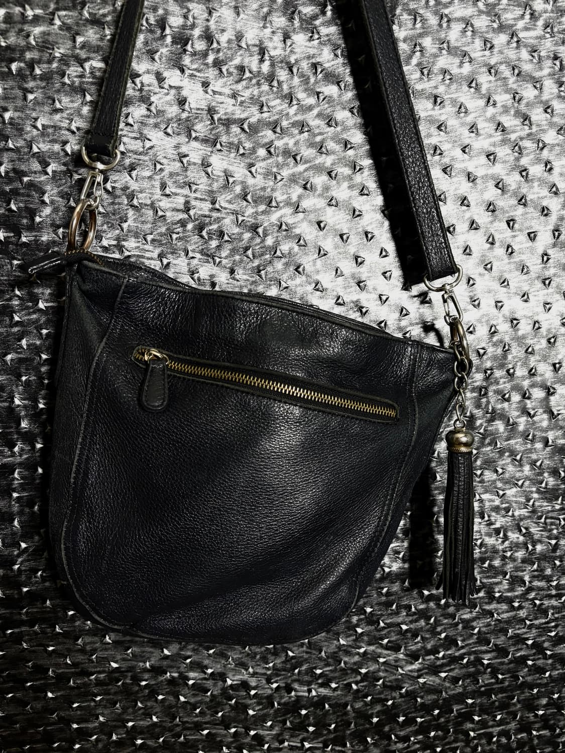 프린지 레더 크로스바디백 상품이미지2