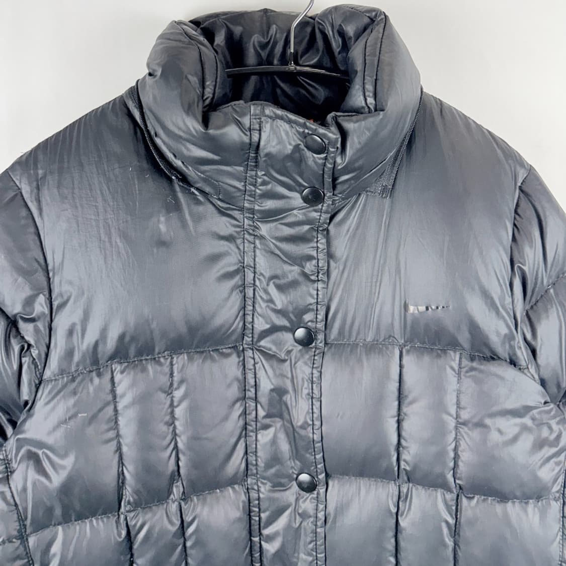 (90) 나이키 우먼스 올드스쿨 덕다운 퀄팅 패딩 자켓 블랙 상품이미지3